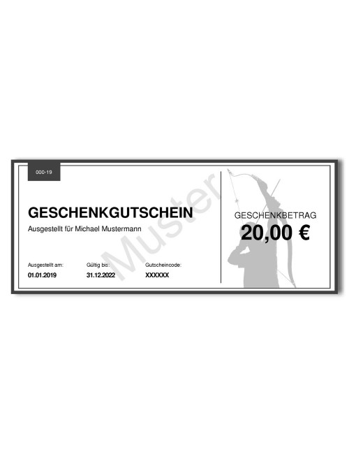 Geschenkgutschein Vorderseite