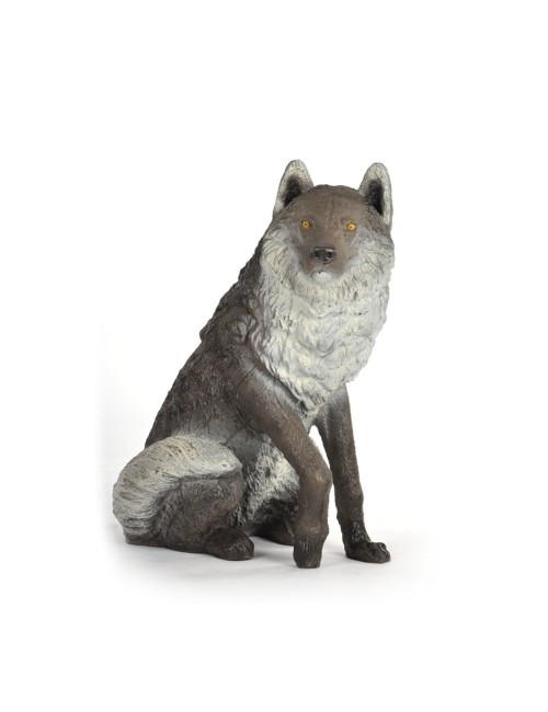 Franzbogen sitzender Wolf